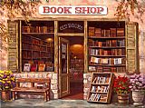 Book Canvas Paintings - Book Shop
